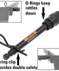Keyed Alike One Half Inch Trailer Hitch Lock Pin With Three And A Quarter Inch Span For Class I And II Hitches And Bike Racks
