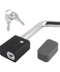 Heavy Duty Trailer Hitch Lock Pin With Five Eighth Inch Locking Lever For Two Inch And Two Point Five Inch Receivers Class III And IV Universal Tow Hitches Lock With Keys 360 Degree Rotatable Anti Theft Design