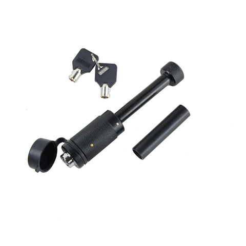 Heavy Duty Trailer Hitch Lock Pin For Class I Through IV Hitches With One Half Inch Pin Diameter And Five Eighth Inch Sleeve Black Nickel Finish
