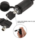 Trailer Hitch Lock With Five Eighth Inch Pin And Three And A Half Inch Long Pin, Double Safety Lock For Class Three And Class Four