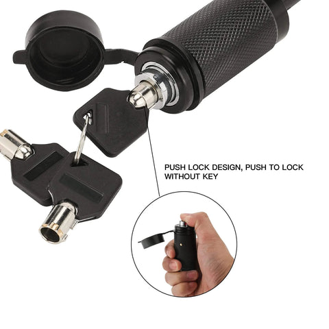 Trailer Hitch Lock With Five Eighth Inch Pin And Three And A Half Inch Long Pin, Double Safety Lock For Class Three And Class Four