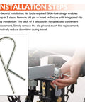 Sway Control Replacement Pin for Trailer Hitches and Travel Trailers, 5/32 Inch by 2-7/8 Inch installed on a hitch