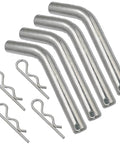 4 Pack Five Eighths Inch Trailer Hitch Pins With Safety Clips, Heavy Duty Alloy Steel Tow Hitch Pin For Two Inch Or Two And A Half Inch Receivers