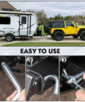 4 Pack Five Eighths Inch Trailer Hitch Pins With Safety Clips, Heavy Duty Alloy Steel Tow Hitch Pin For Two Inch Or Two And A Half Inch Receivers