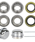 2 Set Trailer Wheel Hub Bearing Kit For 1-1/16 Inch Axles Includes L44649 ID 1.0625 Inch Bearings And L44610 OD 1.9800 Inch Bearings