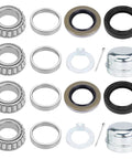 Trailer Hub Bearing Kit For 1 Inch Spindle Trailers With D Type Axles BT9 EZ Lube L44643 L44610 Bearing Kit components displayed