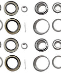 Set Of 4 Trailer Hub Wheel Bearing Kit For 7000 Lb Tandem Axles Includes 25580 Inner Bearing Cones, 25520 Races