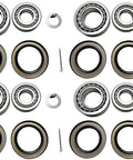 Set Of 4 Trailer Hub Wheel Bearing Kit For 7000 Lb Tandem Axles Includes 25580 Inner Bearing Cones, 25520 Inner Races