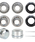 2 Set Fits 3/4" inch Axles Trailer Wheel Hub Bearings, LM11949 LM11910 Bearings, 8489TC Seal OD 45.72 mm, Dust Cover and Cotter Pin