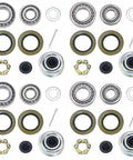 Trailer Hub Bearings Kit For 7000 Lb Tapered Spindle Axles 4 Sets With 25580 And 14125A Bearings Grease Seals 21333TB 10 10 And 22333TB 10 36