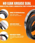 Trailer Hub Bearing Kit For 1 Inch Spindle Trailers With D Type Axles BT9 EZ Lube L44643 L44610 Bearing highlighting grease seals