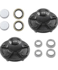 Heavy Duty Trailer Hub Kit Replacement For 3500 Lb 84 Spindle Fits Five On Five Point Five Inch Wheels Includes Trailer Bearing Kit