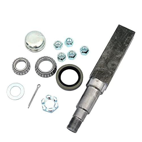 Trailer Hub Kit With 5 Bolt Circle 2 Pack Tapered Spindle From 1 3 8 To 1 1 16 Inch Includes Outer Bearing L44649 10 And Inner Bearing