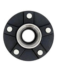 Front view of Trailer Hub Kit With 5 Bolt Circle 2 Pack Tapered Spindle From 1 3 8 To 1 1 16 Inch Includes Outer Bearing L44649 10