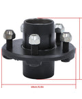 Trailer Hub Kit With 5 On 4 Point 5 Inch Bolt Pattern And 1 Inch BT8 Round Spindle L44643 Bearings Grease Seal Lug Nuts And Cotter Pin For 2000 Lb Axles Heavy Duty Trailer Bearing Kit