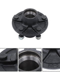 Trailer Hub Kit With 5 On 4 Point 5 Inch Bolt Pattern And 1 Inch BT8 Round Spindle L44643 Bearings Grease Seal Lug Nuts And Cotter Pin For 2000 Lb Axles Heavy Duty Trailer Bearing Kit, shown in parts view.