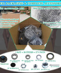 7000 Lb Trailer Hub Kit With 8 Lug 6.5 Inch Axle For 1.25 To 1.75 Inch 42 Tapered Spindle EZ Lube Pre Lubricated Bearings box packaging