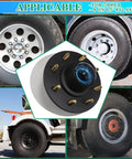 7000 Lb Trailer Hub Kit With 8 Lug 6.5 Inch Axle For 1.25 To 1.75 Inch 42 Tapered Spindle EZ Lube Pre Lubricated Bearings 25580 And 14125A