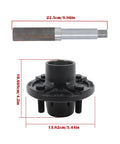 Set Of Four Trailer Hub Kit For BT8 Spindle With 4 On 4 Inch And 1 Inch Round Hubs And Bearing Kit Marine Grade Stainless Steel Built Tough
