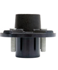 Trailer Hub Kit With Four Bolt Pattern And Four Inch Hub Assembly Including Square Shaft Straight Spindle And L44649 Inner And Outer Bearings