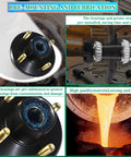 Pre Lubricated Trailer Hub Kit For 2000 Lb Axles, 4 On 4 In Bolt Pattern, 1 In BT8 Straight Spindle, EZ Lube Bearings And Grease Seal