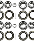 Set Of 4 Trailer Hub Wheel Bearing Kit For 7000 Lb Tandem Axles Includes 25580 Inner Bearing Cones, 25520 Inner Races, and seals