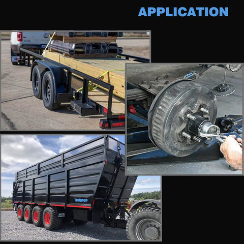 Trailer Hub And Wheel Bearing Kit For 1-1/4 Inch Axle With LM11949/10 And LM67048/10 Bearings application on various trailers