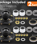 Two Pack Preassembled Trailer Idler Hub Kit Set For 3500 Pound Axles Five On Four Point Five Bolt Pattern L44649 And L68149 Bearings