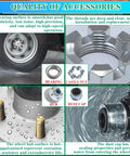 Quality accessories for 2 Pack 3500 Lb Pre Lubricated Trailer Idler Hub Kit 5 On 4.5 Inch For 1-1/16 To 1-3/8 Inch Tapered Spindle EZ Lube