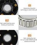 5 Hole 4.5 Inch Bolt Circle Idler Hub Kit for 2000lb Trailer Axles Replacement for L44649 Bearings and Brake Drum features