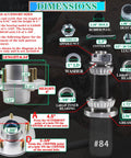 Product diagram of 2 Pack 3500 Lb Pre Lubricated Trailer Idler Hub Kit 5 On 4.5 Inch For 1-1/16 To 1-3/8 Inch Tapered Spindle EZ Lube