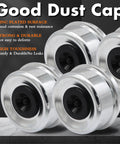 Galvanized dust caps for Two Pack Preassembled Trailer Idler Hub Kit Set For 3500 Pound Axles Five On Four Point Five Bolt Pattern L44649 L68149 Bearings