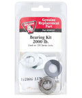 Trailer Jack Bearing Kit For Series 150 4 Piece Replacement Pack For Bulldog 500251 Genuine Bulldog Bearing Set For Trailer Jacks Heavy Duty Repair Kit To Keep Your Trailer Road Ready To Tow in a packaging with Bulldog logo.