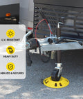 Trailer Jack Wheel Dock With Rope Handle That Keeps Your Trailer From Wobbling For Single 6 Inch 8 Inch And Dual 6 Inch Casters