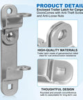 Heavy Duty Cargo Trailer Door Hasps With Buckles For Secure Enclosed Trailer Latches Durable 14 Gauge Steel Construction