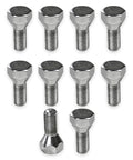 10 Pack 1/2-20 Trailer Lug Bolts 1-5/8 Inch Length for 5-Lug Hubs Zinc Plated Solid Steel Marine Grade Wheel Fasteners