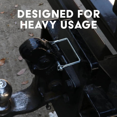 Beefy 5/8 Inch Square Trailer Pin Set, 3 Inch Long, Six Pack Of Lock Pins For Trailer Hitches used in shaft locking coupler.