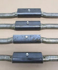 4-Pack Heavy-Duty Weld-On Trailer Door Hinges, 1x10 9-Gauge Raw Steel with 7/16 Inch Pin Diameter