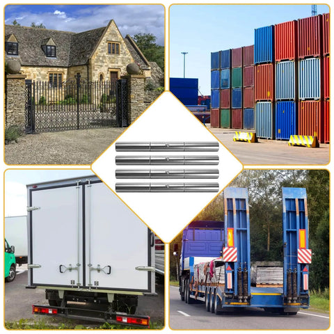 4 Pack 10 Inch Weld On Trailer Ramp Hinges Heavy Duty Greaseable Steel with Rust Resistant Surface for Utility Loads and Trailer Doors