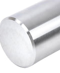 Close-up of heavy duty trailer spindle, 8.25 inch round mounting surface, 1.75 inch, compatible with 3500 lb hubs and brakes.