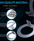 1 Inch D-Style Trailer Spindle Tang Washer For EZ-Lube 2000-7000 Lb Axles, showcasing steel material and galvanized surface