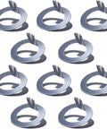 1 Inch D-Style Trailer Spindle Tang Washer For EZ-Lube 2000-7000 Lb Axles, set of 10 carbon steel, zinc plated washers