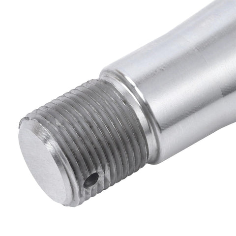 Close-up of Heavy Duty Trailer Spindle 8.25 Inch Round Mounting Surface 1.75 Inch For 1 3 8 Inch To 1 1 16 Inch Bearing Inner Diameters