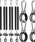 4 Pack 16 Inch Dual Trailer Spring Kit With Heavy Duty Tension Springs Includes 3 In 1 Hose Holder And 3 Hole Clamp Holder