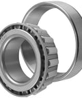 Trailer Wheel Bearing Kit Beefed Up For 5200 6000 And 7000 Lb Trailer Axles With 14125A 14276 Bearings 25580 25520 Bearings And 21333TB 10 10 Lip Seals And 22333TB 10 36 Lip Seals For Easy Install And Smooth Towing By JADODE close-up of tapered roller bearing.