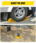 Trailer Wheel Chocks And Wheel Dock Kit Tough As Nails Built To Last And Prevents Trailer Wheel Sinking for boat trailers