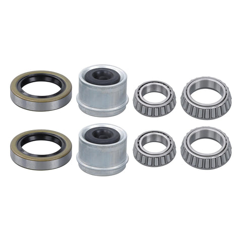 Two Sets Five Lug Trailer Wheel Hub With Bearings Kit For Four Point Seven Five Inch Spindle 84 Compatible Three Thousand
