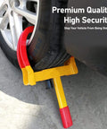 Heavy Duty Trailer Wheel Lock 2 Pack Adjustable Wheel Clamp Anti Theft Deterrent for Trailers SUVs Boats ATVs Motorcycles Golf Carts with Six Identical Keys Cartman shown attached to car wheel