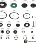Transaxle Seal Service Kit For ZT-2800 ZT-3100 ZT-3200 ZT-3400 Rebuilds With Charge Pump Gerotor Seals, 30 Piece Set layout