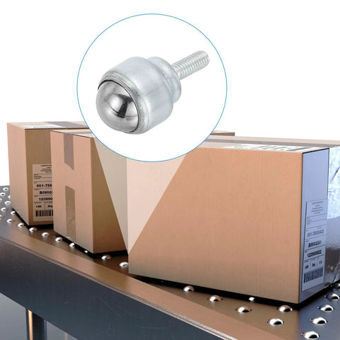 Roller Ball Transfer Bearing Three Quarters Inch Six Pieces Round Ball Transfer Unit Carbon Steel Caster on conveyor line